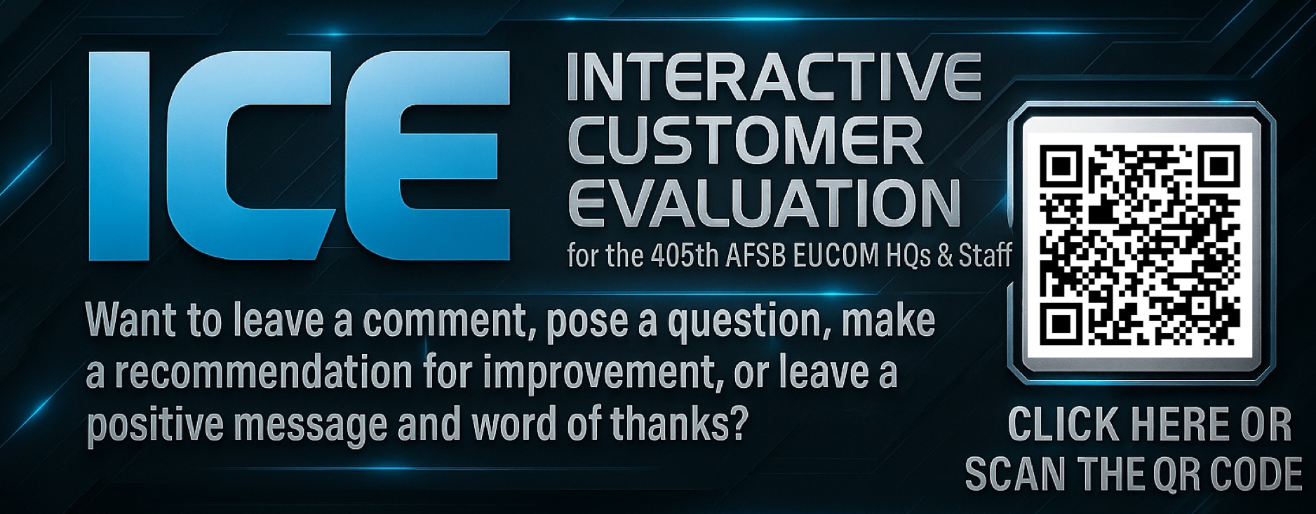 405th AFSB EUCOM HQs & Staff Interactive Customer Evaluation